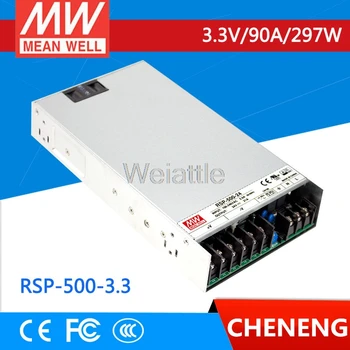Оригинальный RSP MEAN WELL-500-3.3 3.3 V 90A meanwell RSP-500 с одним выходом 3,3 В 297 Вт и блоком питания с функцией PFC - Изображение 1  