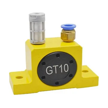 Вибрационный молоток для малого трубопроводного бункера GT10 Пневматический вибратор с воздушной турбиной, осциллятор с пневматической турбиной, желтый - Изображение 1  